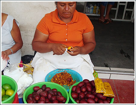 Vendedora de aguaje